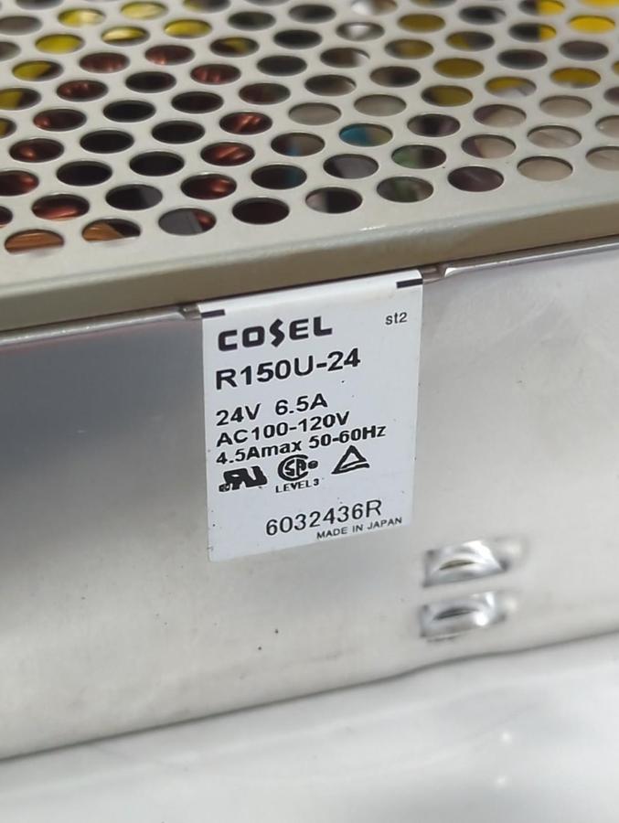 Used COSEL,R150U-24,POWER SUPPLY 24V 6.5A PRE-OWNED
