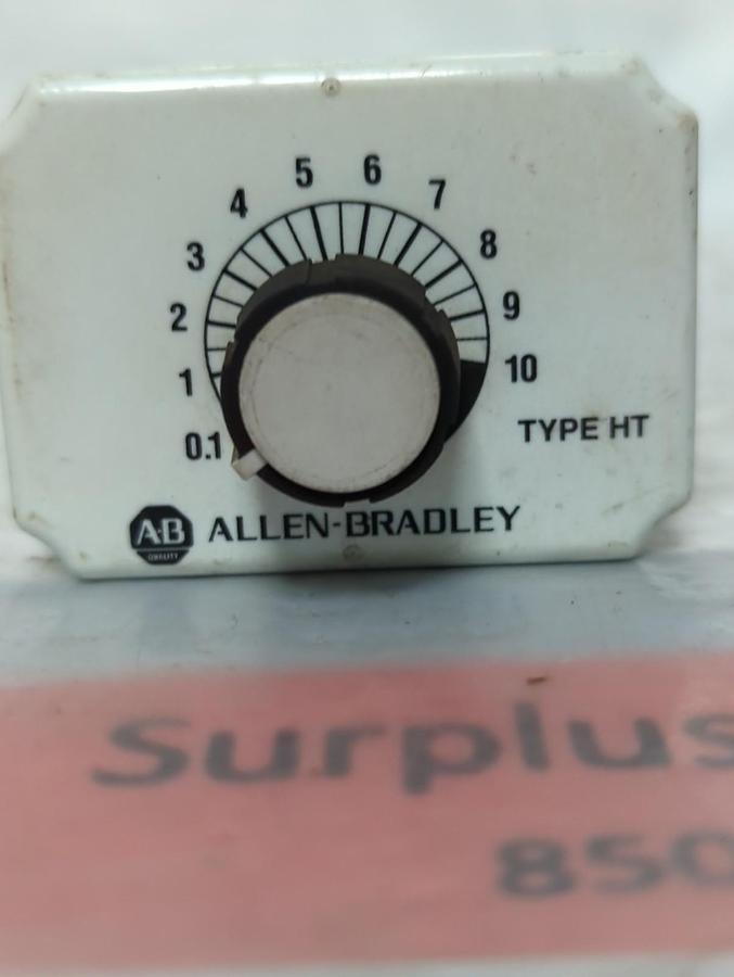 Used ALLEN BRADLEY,700-HT12AA1,SERIES A TIME DELAY 0.1 TO 10 SEC PRE-OWNED