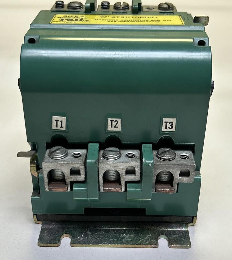 Used P&H,479U106D51,MAGNETIC CONTACTOR SIZE 2 50A 600V