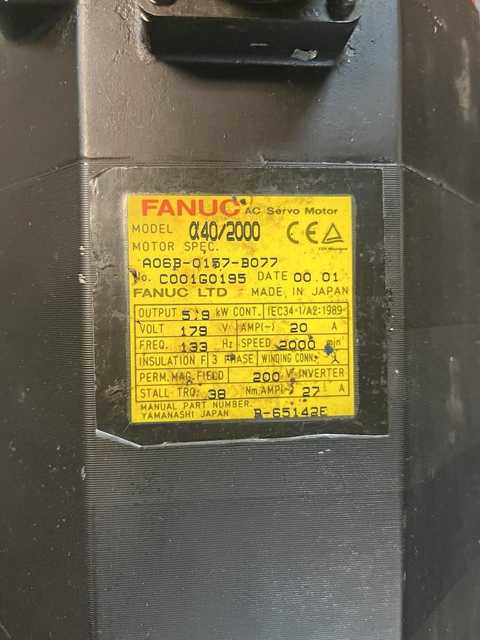 Used GE FANUC,A06B-0157-B077,AC SERVO MOTOR