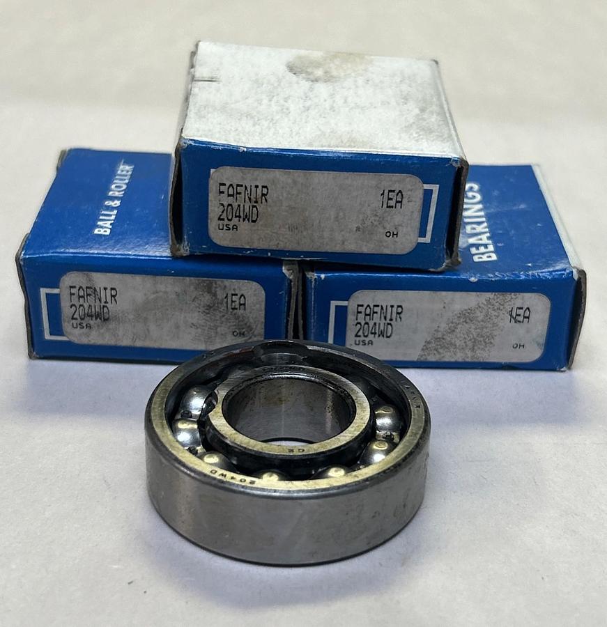 FAFNIR,204WD,BALL BEARING LOT OF 3 NOS
