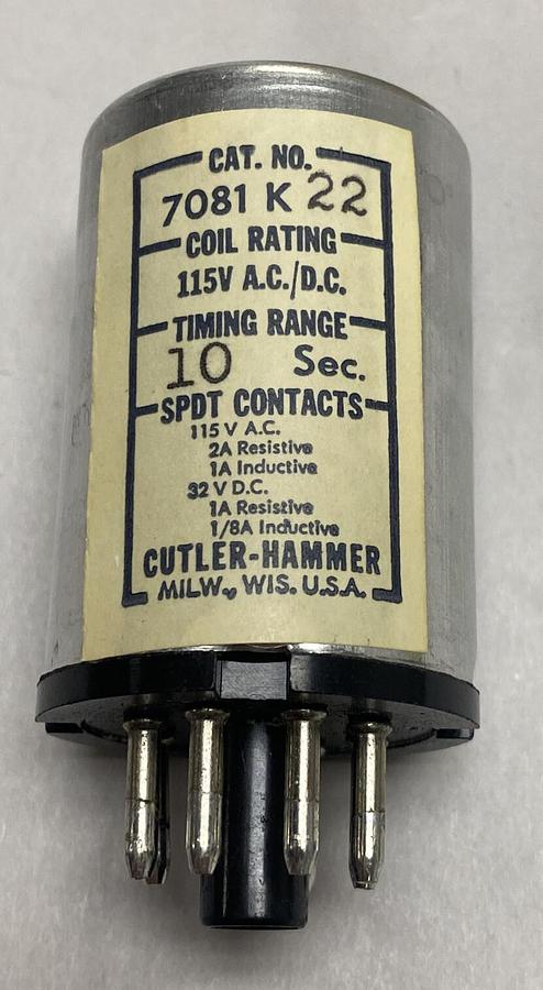 CUTLER-HAMMER,7081K22,RELAY NOS