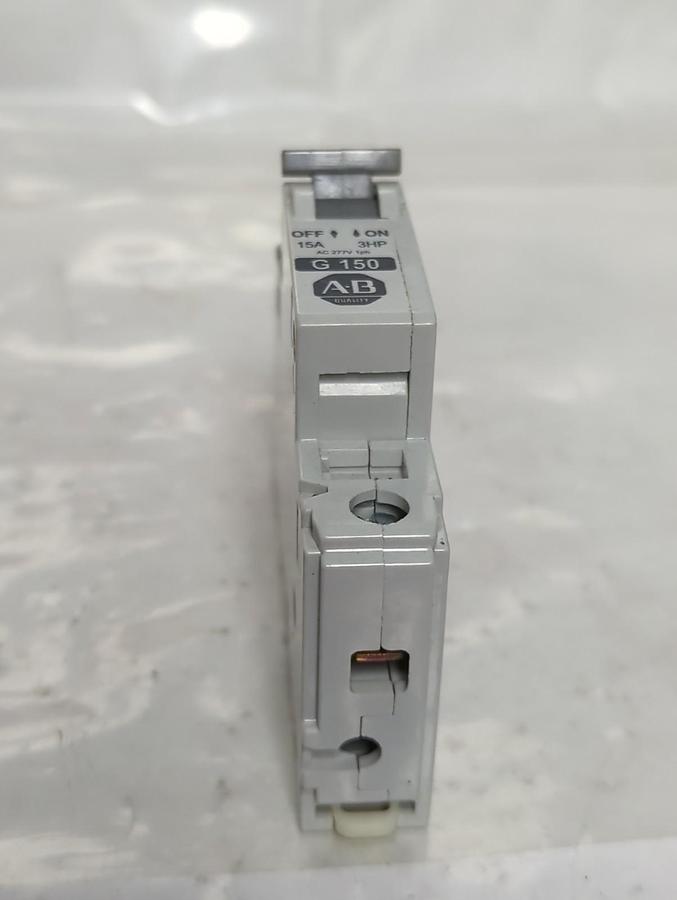 Used ALLEN BRADLEY,1492-CB1,G150 CIRCUIT BREAKER 15A 3HP PRE-OWNED