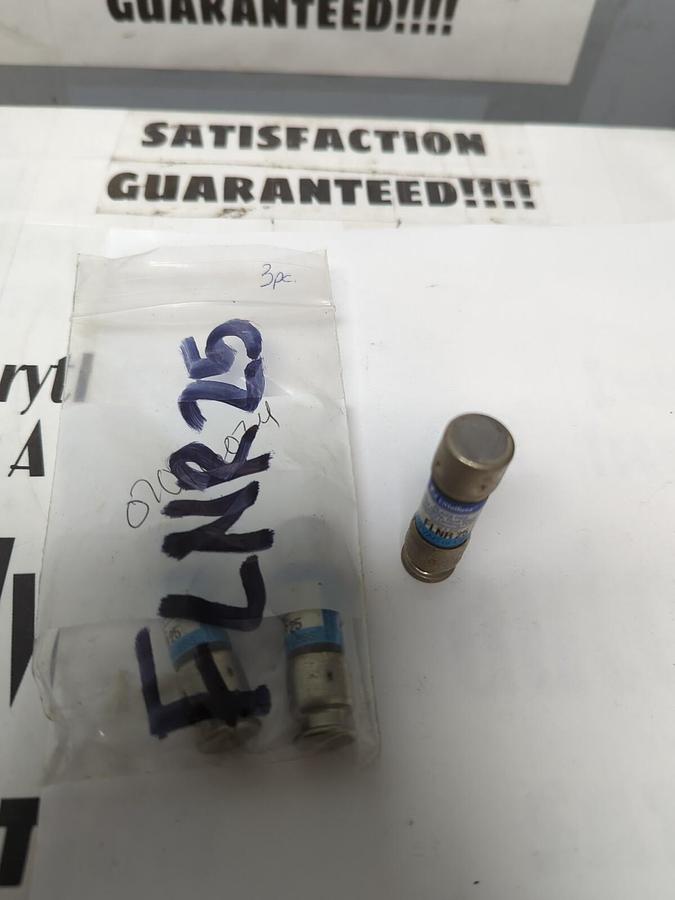 LITTELFUSE,FLNR-25,TIME-DELAY 25 AMP FUSES LOT OF 3 NOS