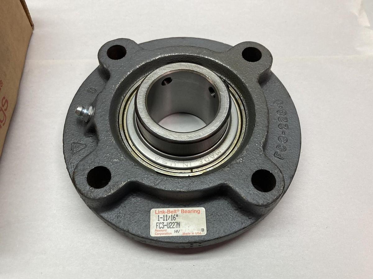 Link-Belt Bearings,FC3U227N,Flange Unit 1-11/16 Inch