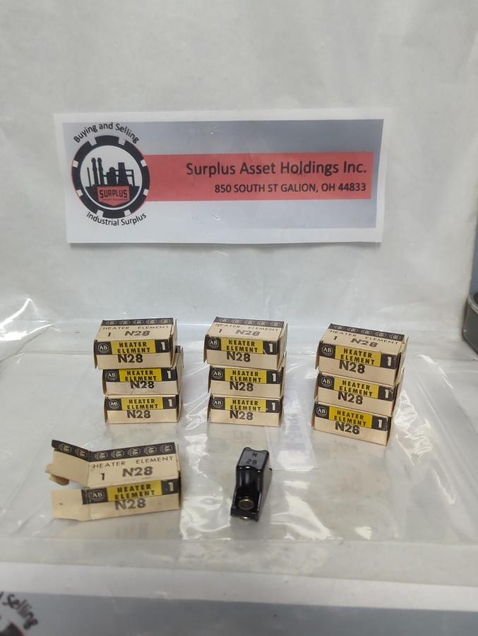 ALLEN BRADLEY,N28,THERMAL OVERLOAD HEATER ELEMENT LOT OF 10 NOS