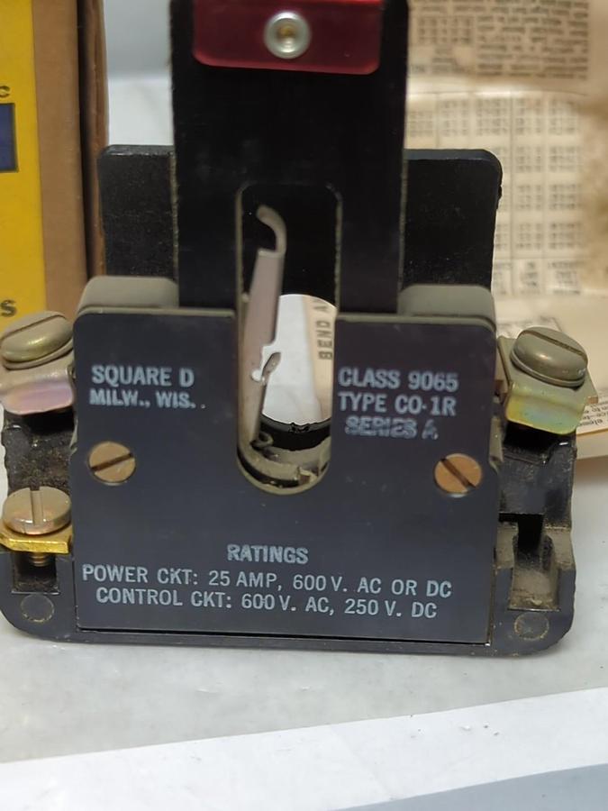 SQUARE D,9065 C0-1R,THERMAL OVERLOAD RELAY NOS