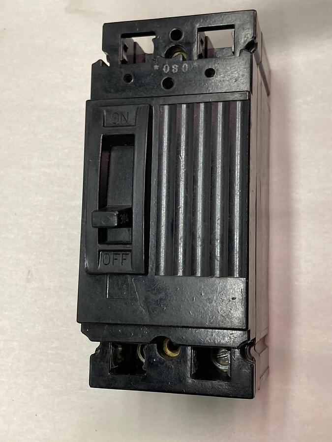 Used General Electric,TE122030,2-Pole Circuit Breaker 30A 240Vac