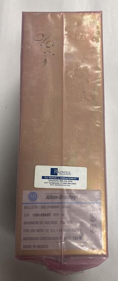Used ALLEN BRADLEY,1305-KBA03,SER. A DYNAMIC BRAKE 750VDC