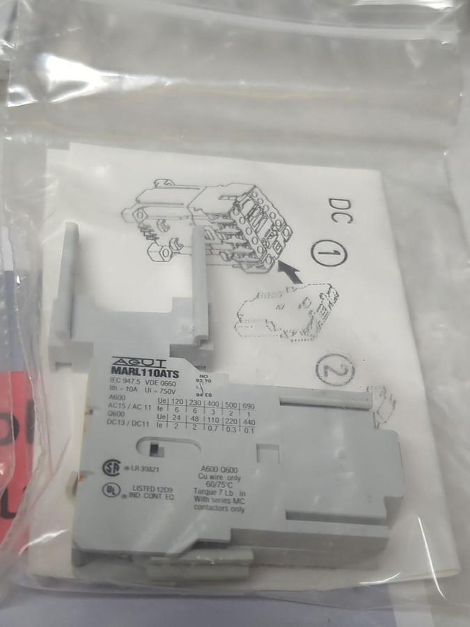AGUT,MARL110ATS,AUXILIARY CONTACTS BOX OF 10 NEW