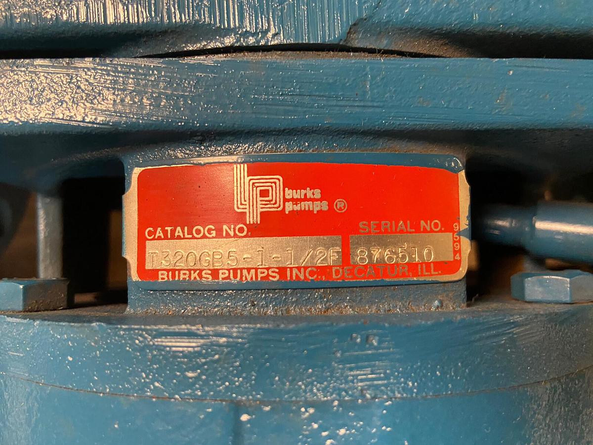 Used Burks,T320GB5-1-1/2F,Circulation Pump Marathon 2Hp 3480RPM 208-230/460V Motor