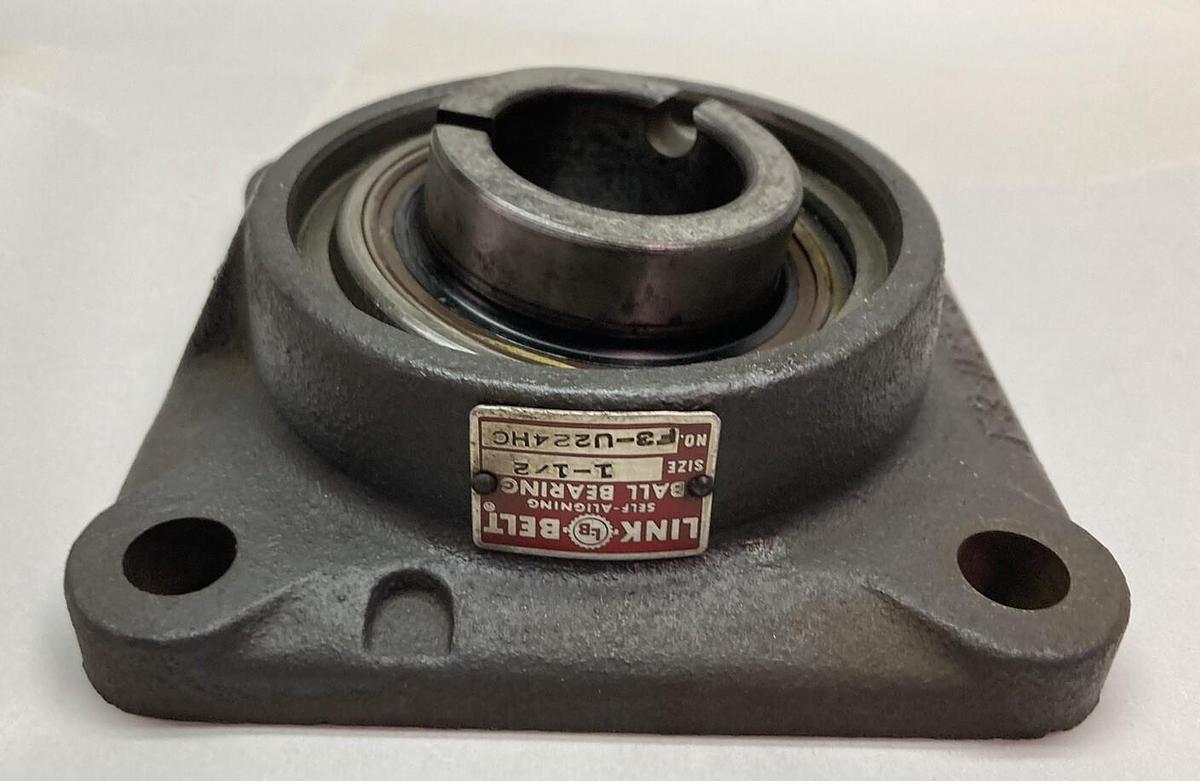 Used Link-Belt,F3-U224HC,4-Bolt Flange Bearing