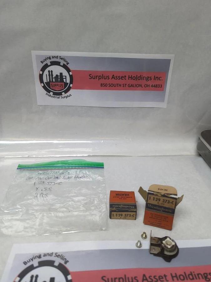 WESTINGHOUSE,129-373-C,OVERLOAD THERMAL HEATER RELAY LOT OF 2 NOS