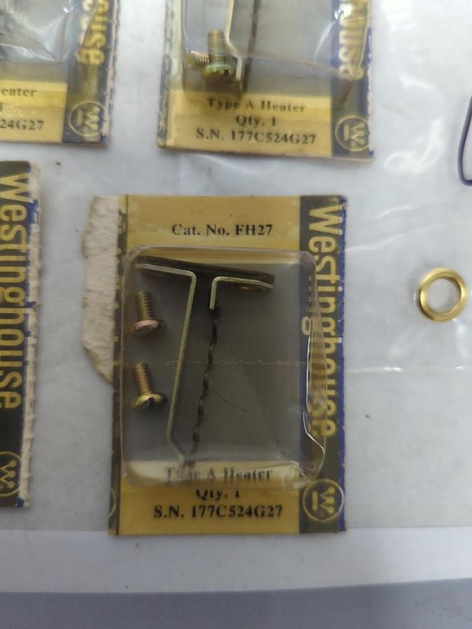 WESTINGHOUSE,FH27,OVERLOAD HEATER ELEMENT LOT OF 6 NOS