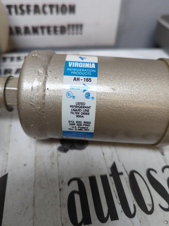 VIRGINIA,AH-165,LIQUID LINE FILTER/DRIER 5/8 INCH FLARE 16 CU. INCH NOS