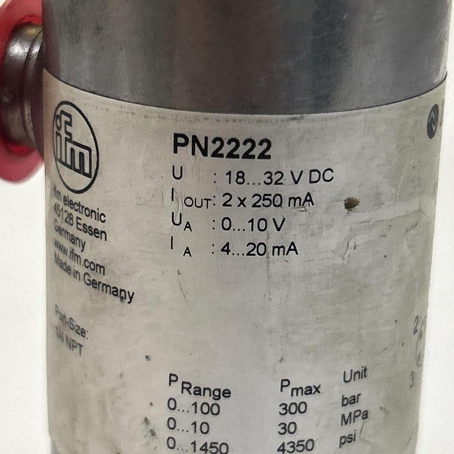 Used IFM,PN2222,PRESSURE SENSOR