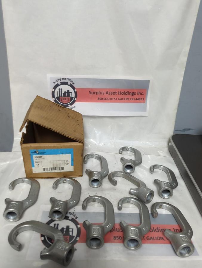COOPER CROUSE-HINDS,UNH13,PENDANT MOUNT FIXTURE HANGER HOOK 1/2 INCH LOT OF 10