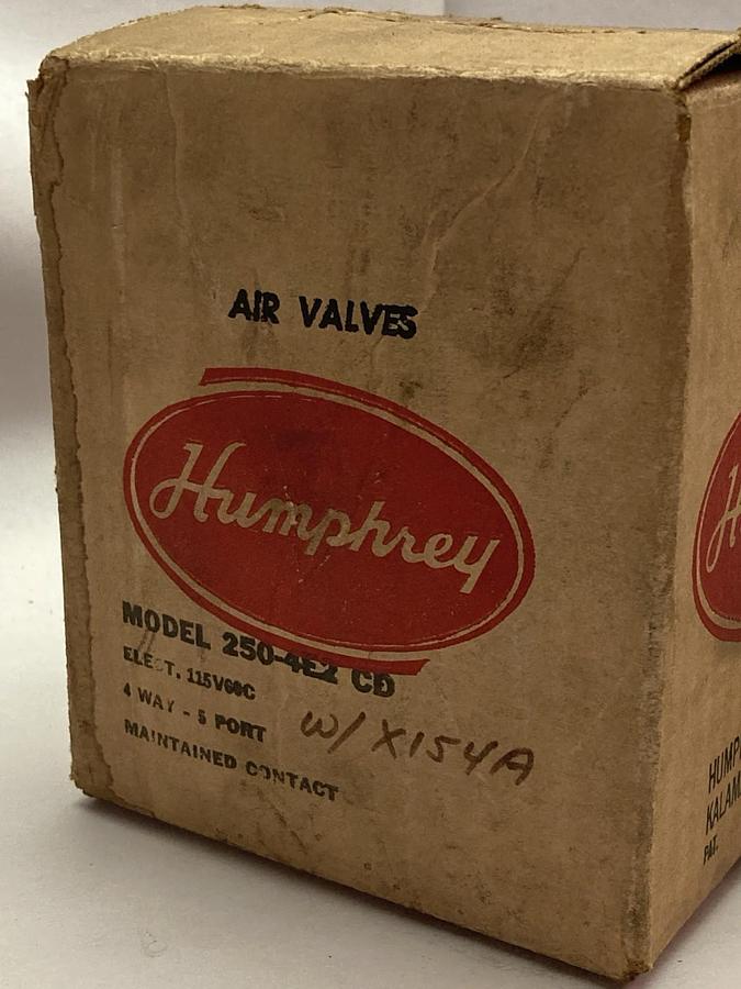 Humphrey,250-4E2 CD,Pneumatic Solenoid Valve 115V 30-125PSI