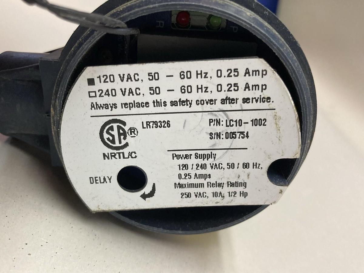 Used Flowline,LC10-1002,Level Switch and Controller Assembly 50/60Hz 0.25A 120Vac