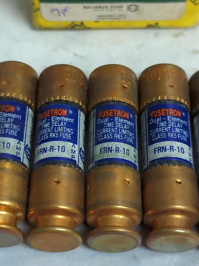 RELIANCE,ECNR 10,TIME-DELAY 10 AMP FUSES BOX OF 7 NOS