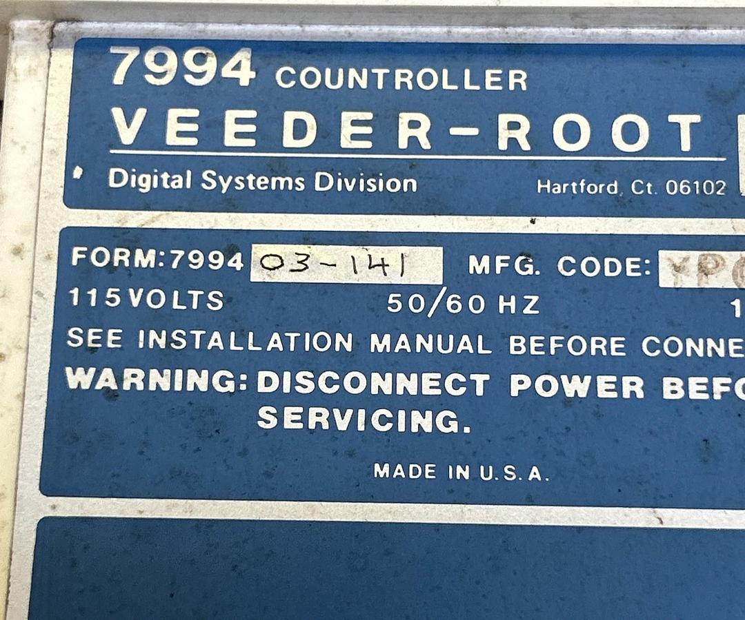 Used VEEDER-ROOT,7994-03-141,COUNTROLLER 115V