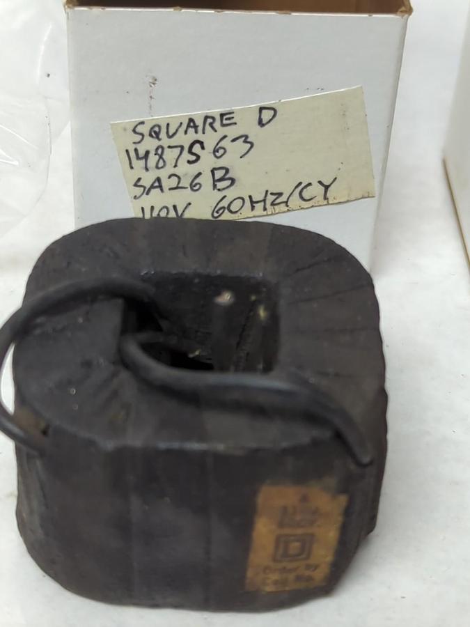 Used SQUARE D,14B7S63,COIL 110V 60HZ/CY LOT OF 2 PRE-OWNED