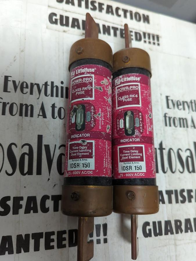 LITTELFUSE,IDSR 150,INDICATOR FUSES LOT OF 2 NOS