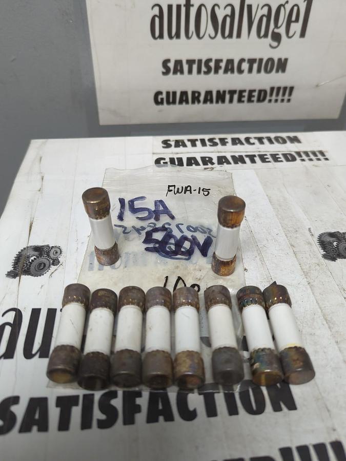 BUSSMANN,FWA15,SEMI-CONDUCTOR 15 AMP FUSES LOT OF 10 NOS