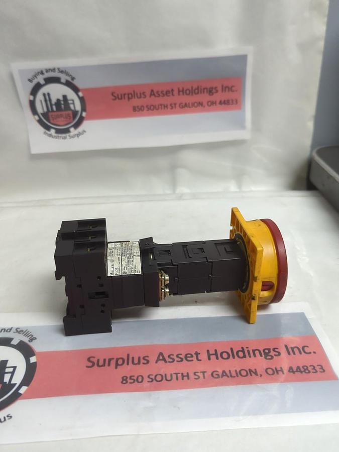 Used MOELLER,P1-25,ROTARY SWITCH DISCONNECT ASSEMBLY PRE-OWNED