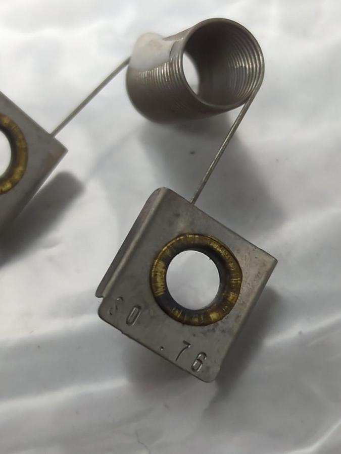 Used JOSLYN CLARK,S0.76,OVERLOAD THERMAL HEATER ELEMENT LOT OF 3 PRE-OWNED