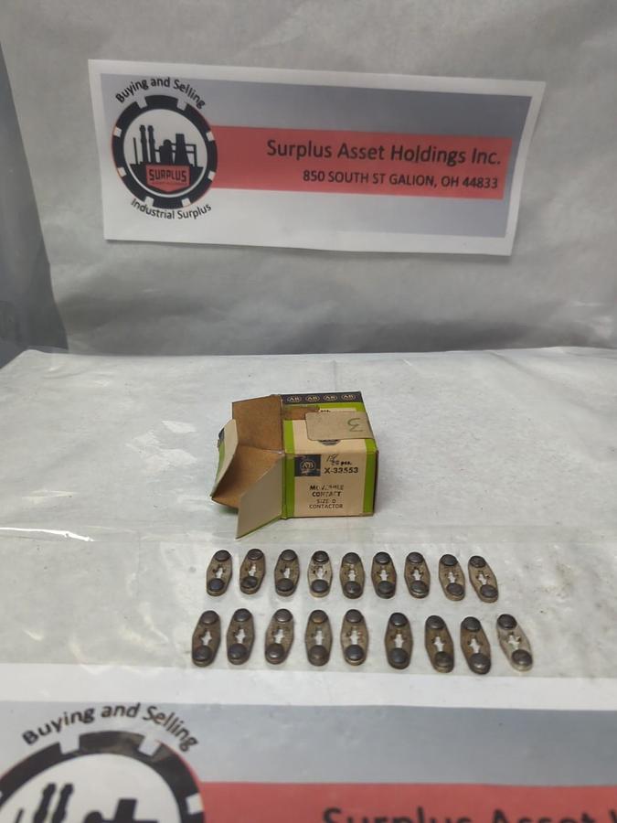 ALLEN BRADLEY,X-33553,MOVEABLE CONTACT LOT OF 18 NOS