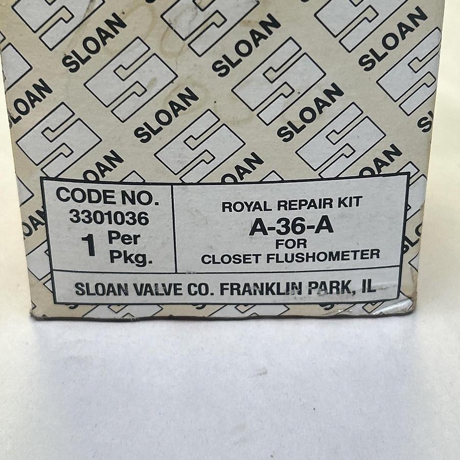 SLOAN VALVE,A-36-A,ROYAL REPAIR KIT NOS