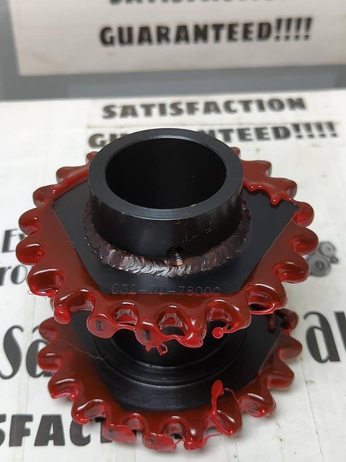 MOZ,C32-70-780C,RUBBER CUSHIONED CONVEYOR SPROCKET 1-1/4 IN BORE NOS