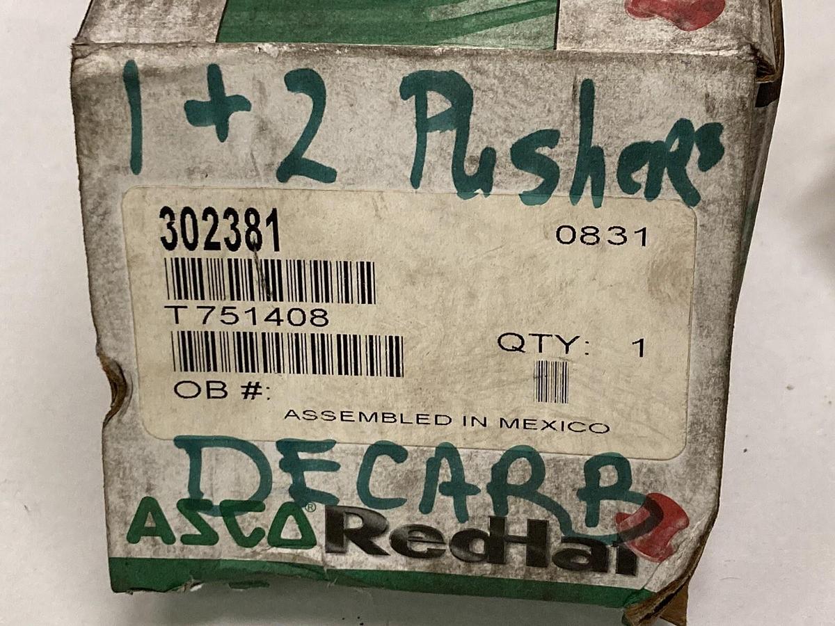 Used Asco,302381,Solenoid Valve Rebuild Kit Red-Hat