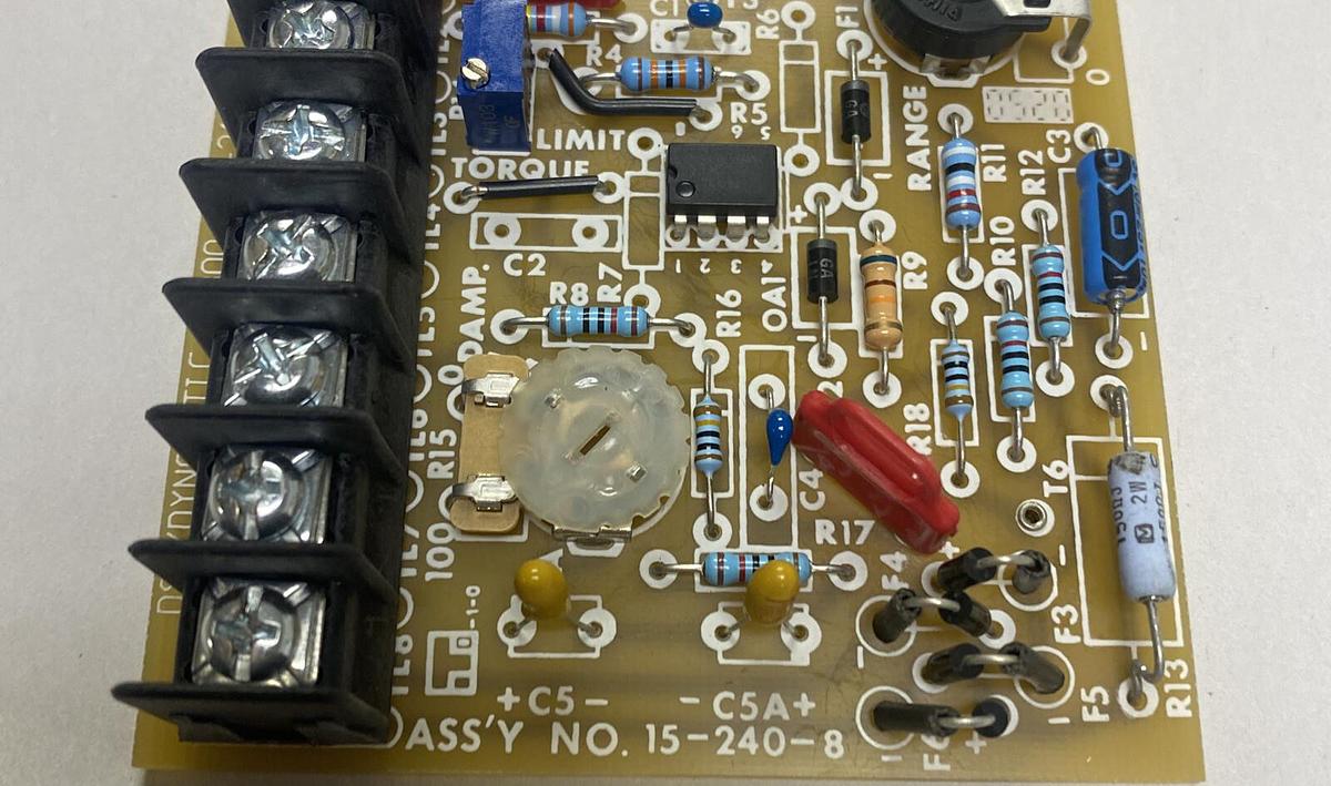 Dynamatic,15-240-8,Torque Limit Board NOS