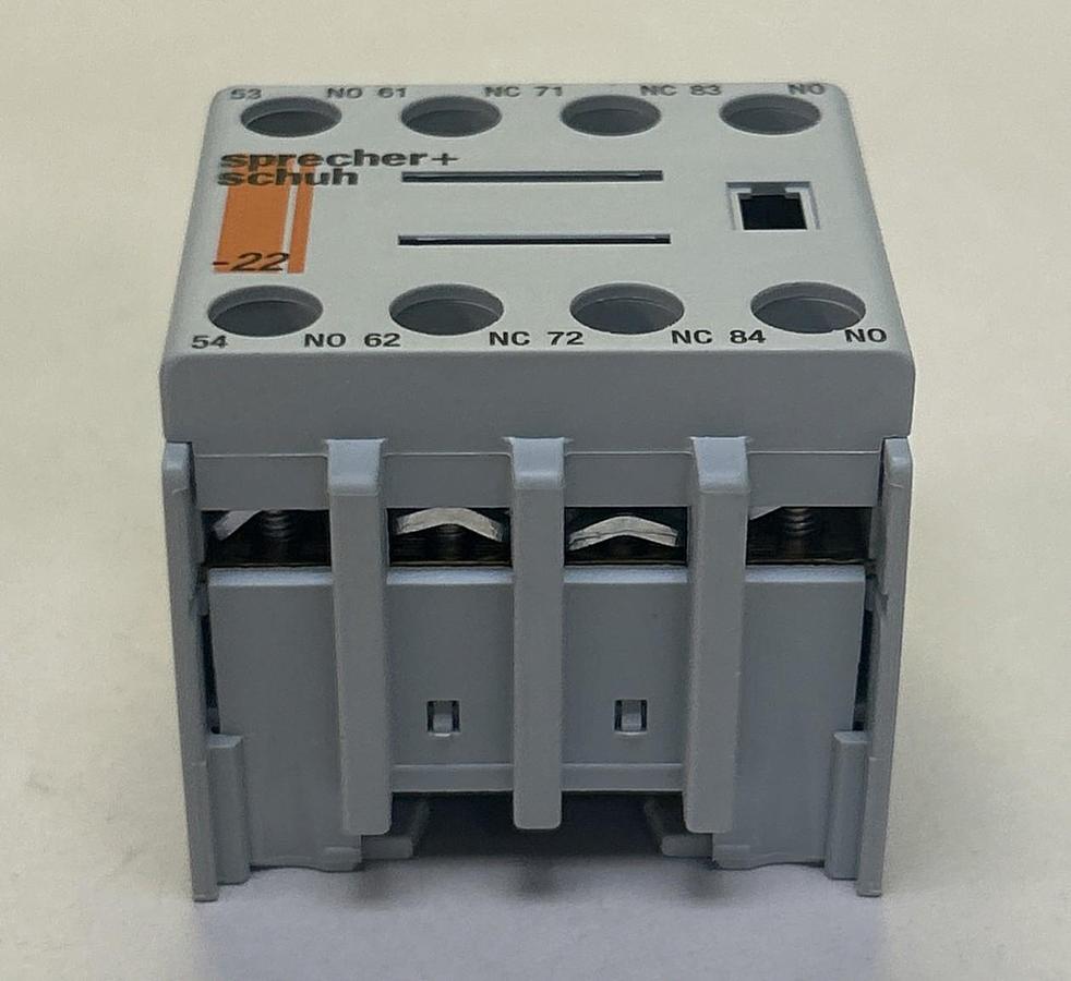 Used SPRECHER+SCHUH,CS7-PV-22,AUXILIARY CONTACT BLOCK NEW