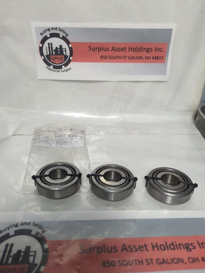 Used TIMKEN,15100,ROLLER BEARING CONE WITH FIT-1250 CUP 1 INCH BORE LOT OF 3