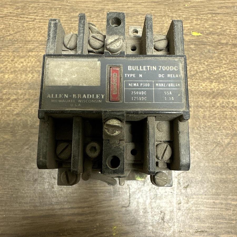Used Allen Bradley,Bulletin 700DC,Type N AC Relay