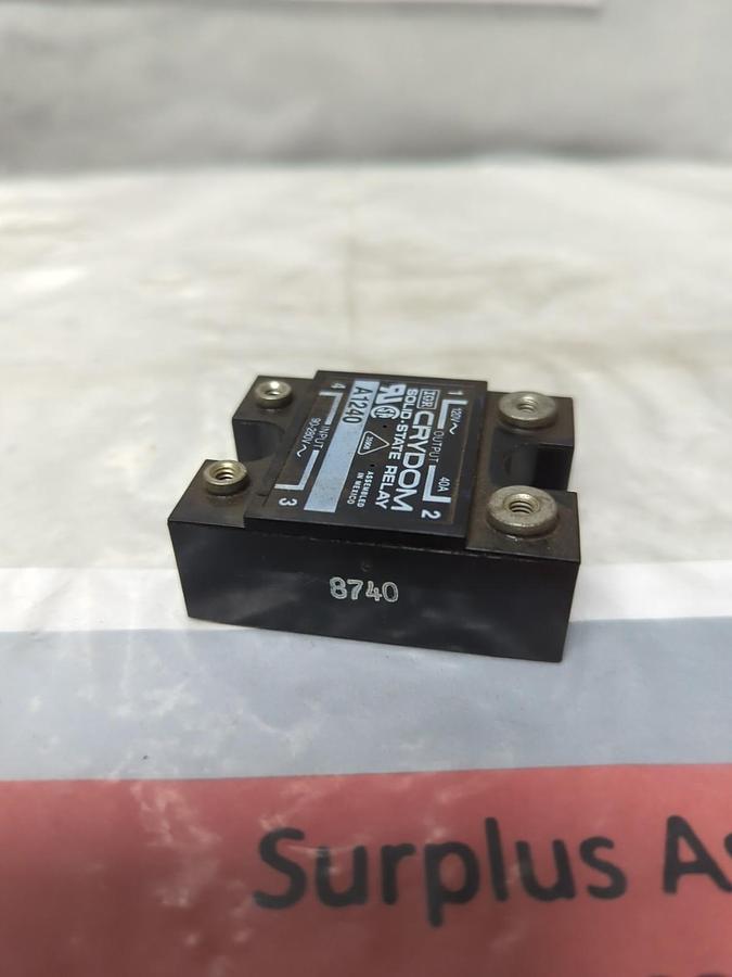 Used CRYDOM,A1240,SOLID STATE RELAY 90-280V PRE-OWNED