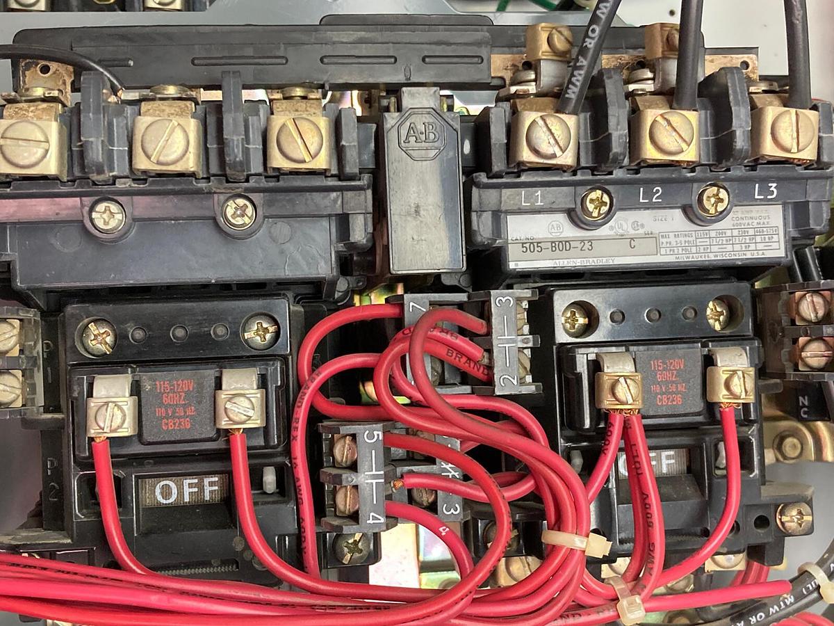 Used Allen-Bradley,2106B,Size 1 Fused MCC 20 Inch Reversing Starter Feeder Bucket