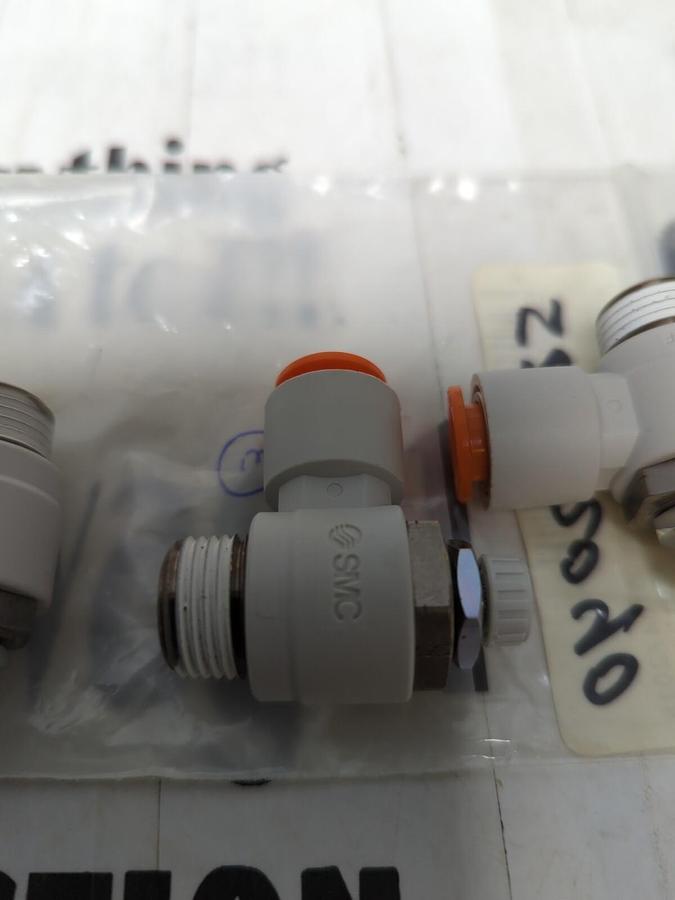 SMC,AS3201,SPEED/FLOW CONTROL VALVES LOT OF 3 NOS