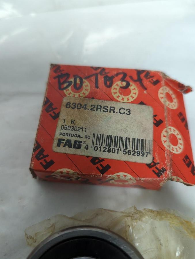 FAG,6304,BALL BEARING LOT OF 2 NOS