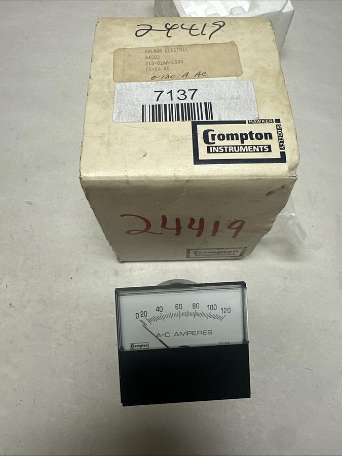 Crompton Instruments,213-02AA-LSXX,0-120 AC Amp Meter
