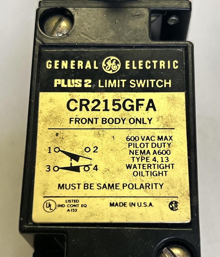Used GENERAL ELECTRIC,CR215GFA,LIMIT SWITCH