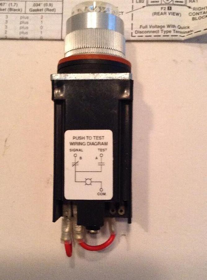 Allen-Bradley,800MR-PT16C,Pilot Light with Term Cover Clear Lens  Series D