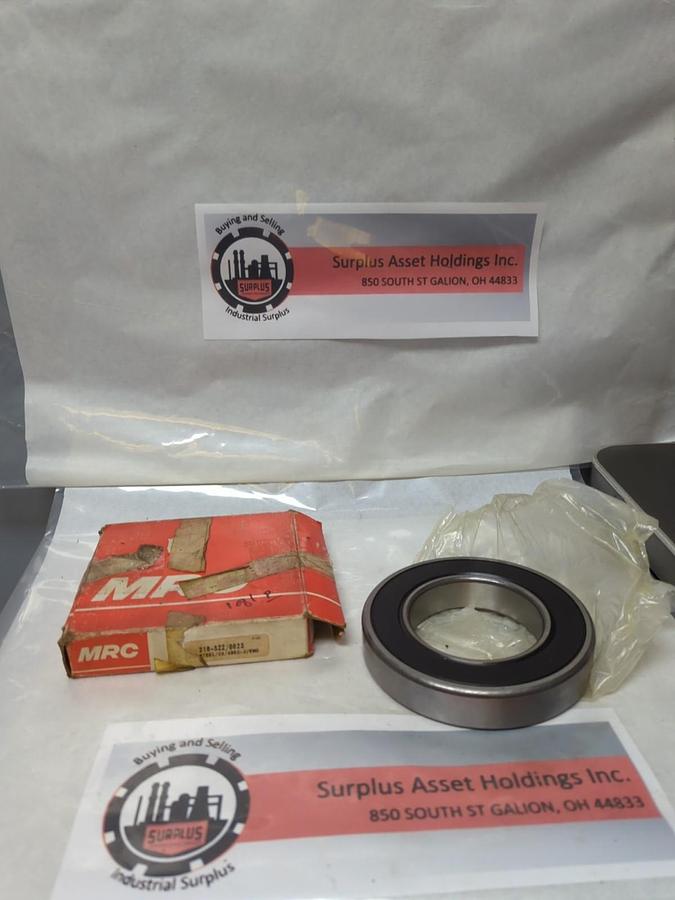 MRC,216-SZZ/0023,DEEP GROOVE BALL BEARING RUBBER SEALED NOS