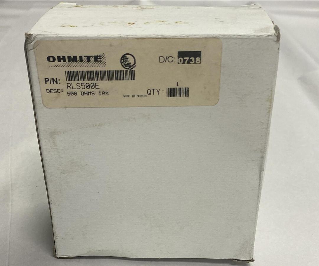 OHMITE,RLS500E,RHEOSTAT WIREWOUND 500 OHM 150 W NOS
