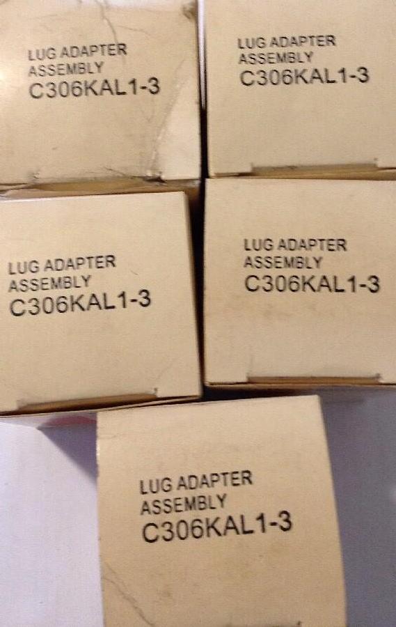 Eaton Cutler-Hammer,C306KAL-3, Lug Adapter Assembly LOT OF 5