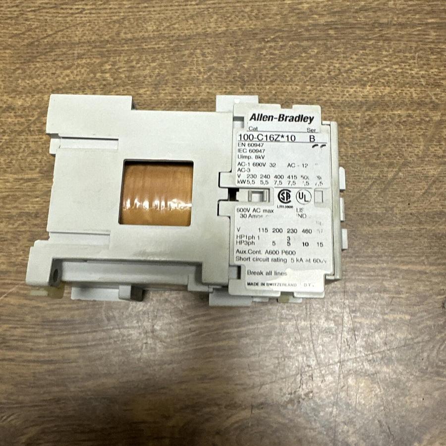 Used Allen Bradley,100-C16Z*10,Contactor Series B