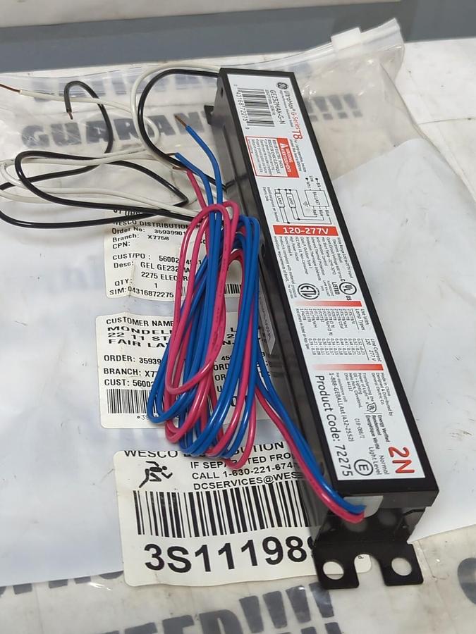 GENERAL ELECTRIC,GE232MAX-G-N  T8-2N,ELECTRONIC BALLAST NOS